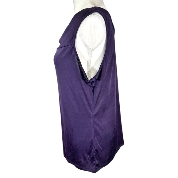 🌸The Limited- Purple Scoop Neck Dressy Tank - Size L - Picture 5 of 8